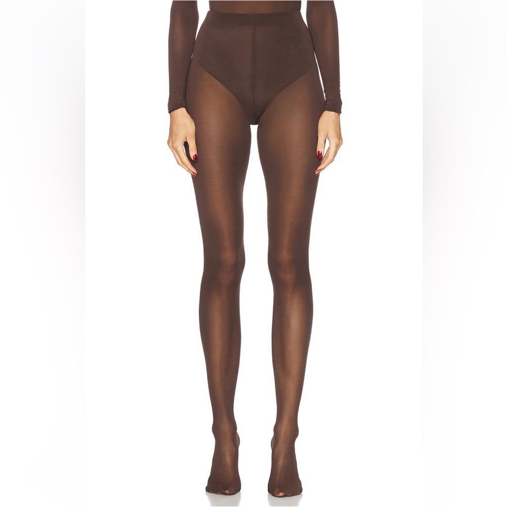 NEW Wardrobe NYC Sheer Tight Dark Brown Size XS